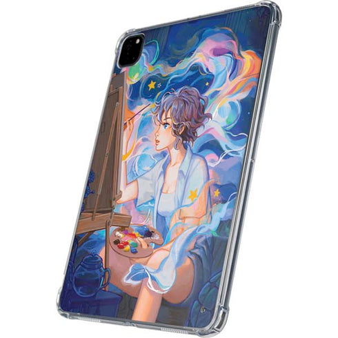 Rainbow Anime Artist Painter by Ivy Dolamore iPad Pro 11in (2024) Clear Case